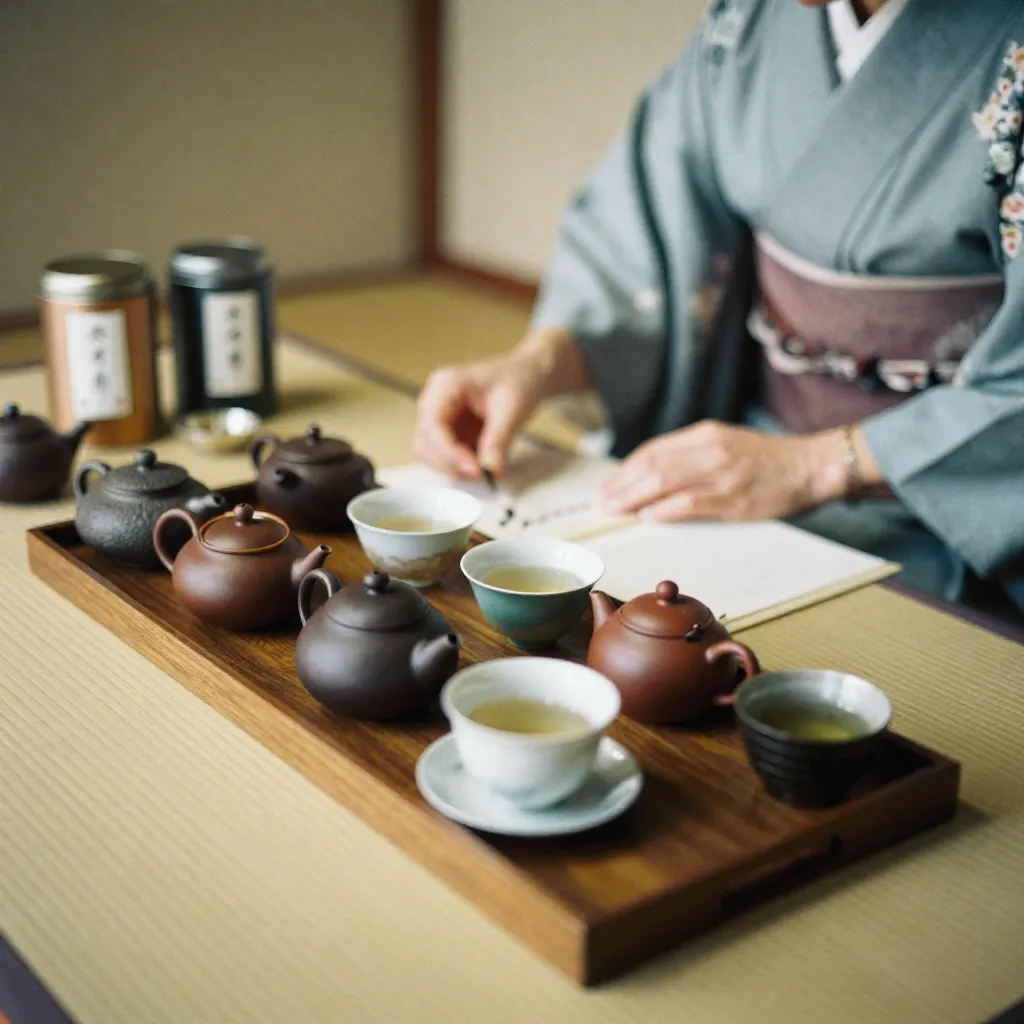 Tea sommelier tasting tea